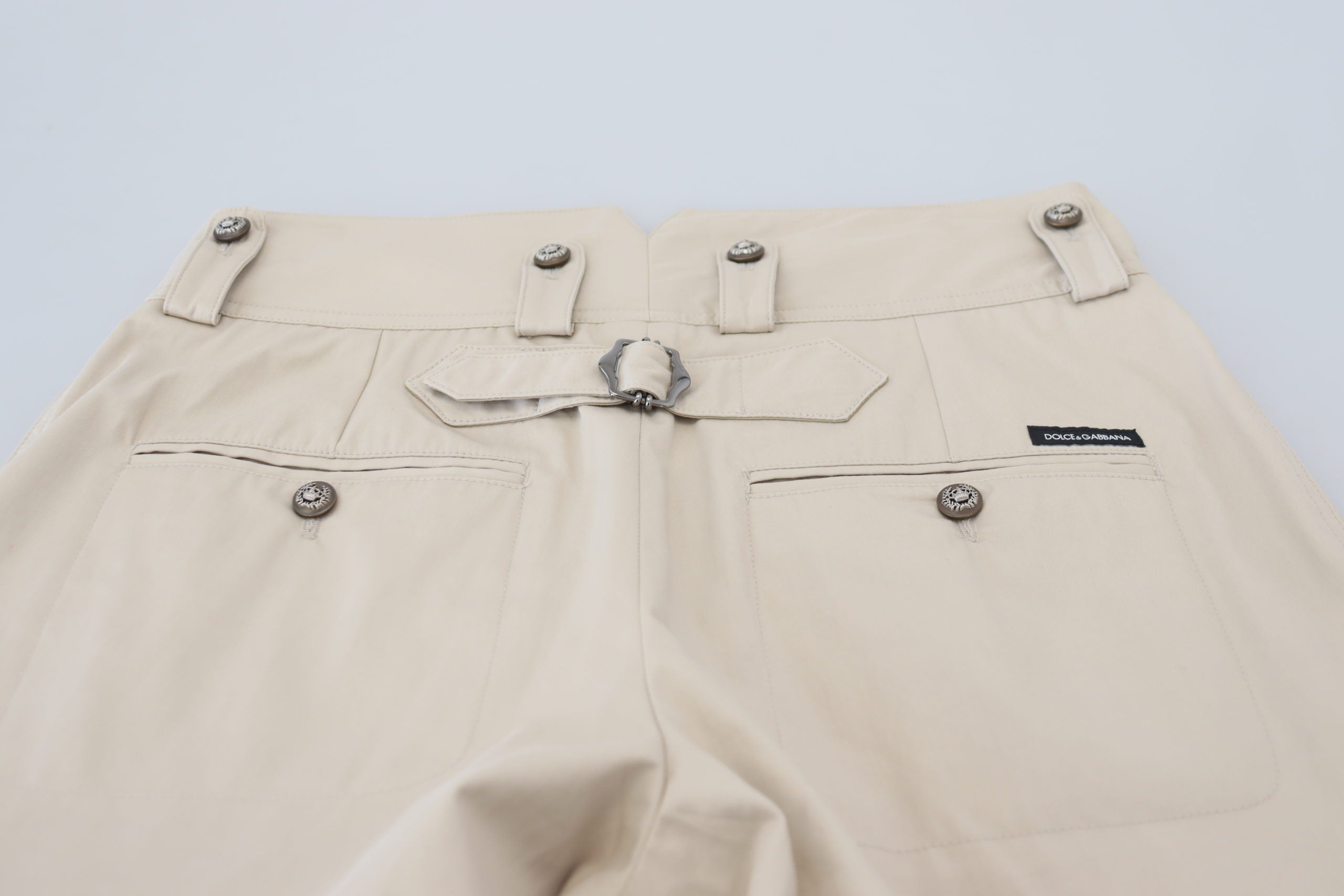 Dolce & Gabbana Beige Cotton Women's Cargo Pants