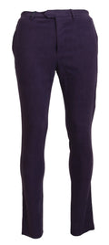 BENCIVENGA Lila Pure Cotton Tapered Herrenhosen
