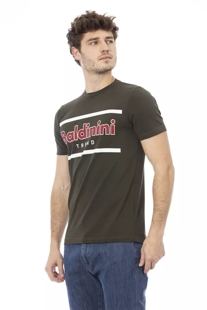 Baldinini Trend Men's Green Cotton T-Shirt