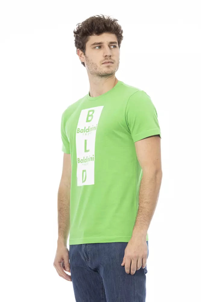 Baldinini Trend Green Cotton Men's T-Shirt