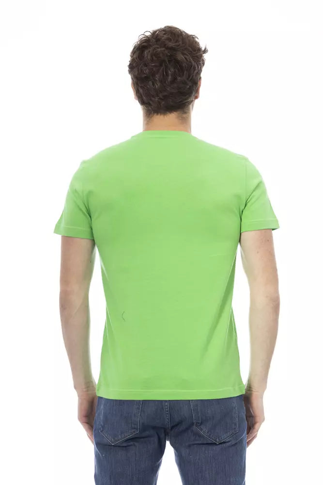 Baldinini Trend Green Cotton Men's T-Shirt