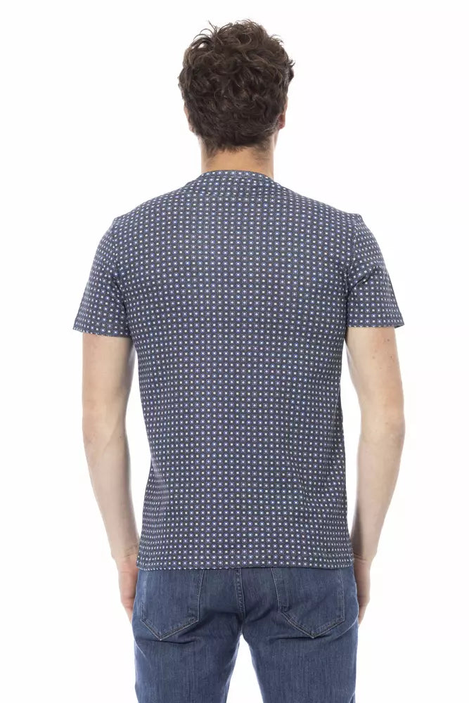 Baldinini Trend Graues Baumwoll-T-Shirt