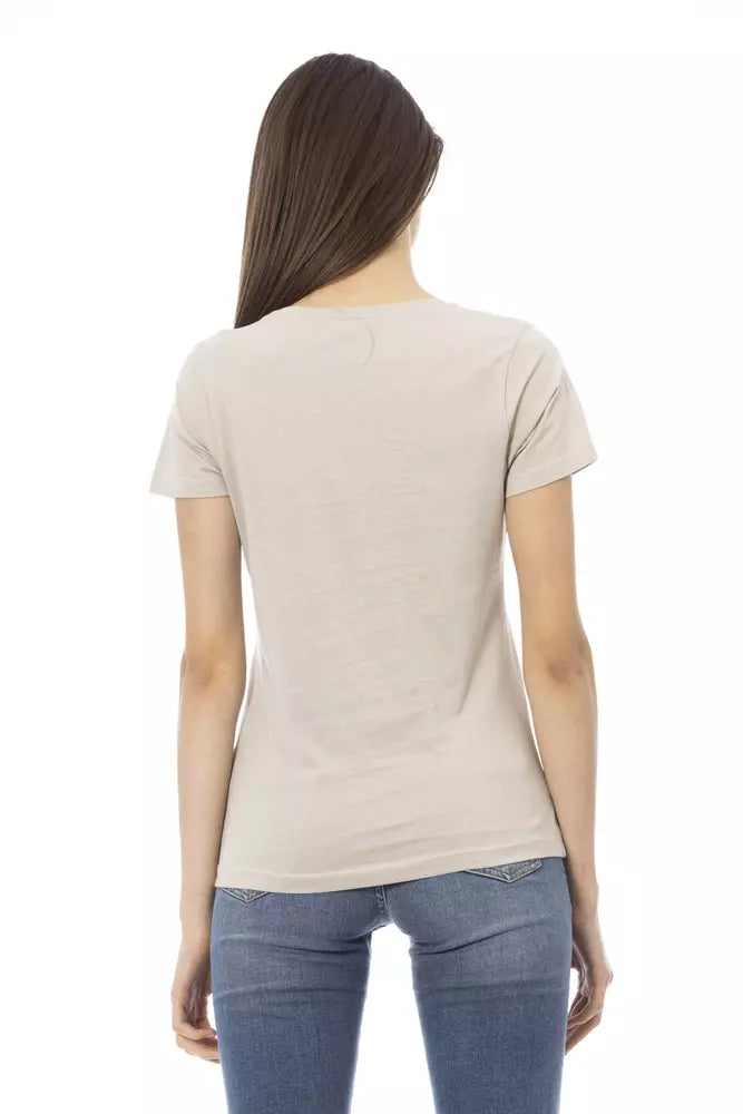Trussardi Action Women's Beige Cotton Top