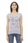 Trussardi Action Women's Grey Cotton T-Shirt