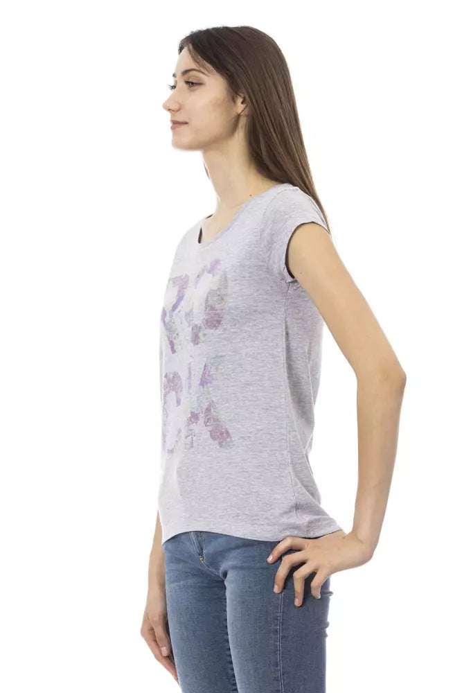 Trussardi Action Women's Grey Cotton T-Shirt