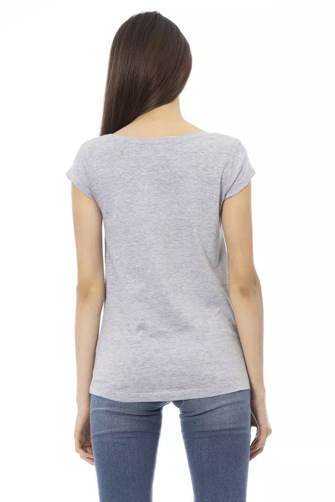 Trussardi Action Women's Grey Cotton T-Shirt