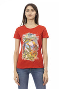 Trussardi Action Women's Red Cotton T-Shirt