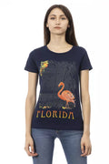 Women's Trussardi Action Blue Cotton T-Shirt