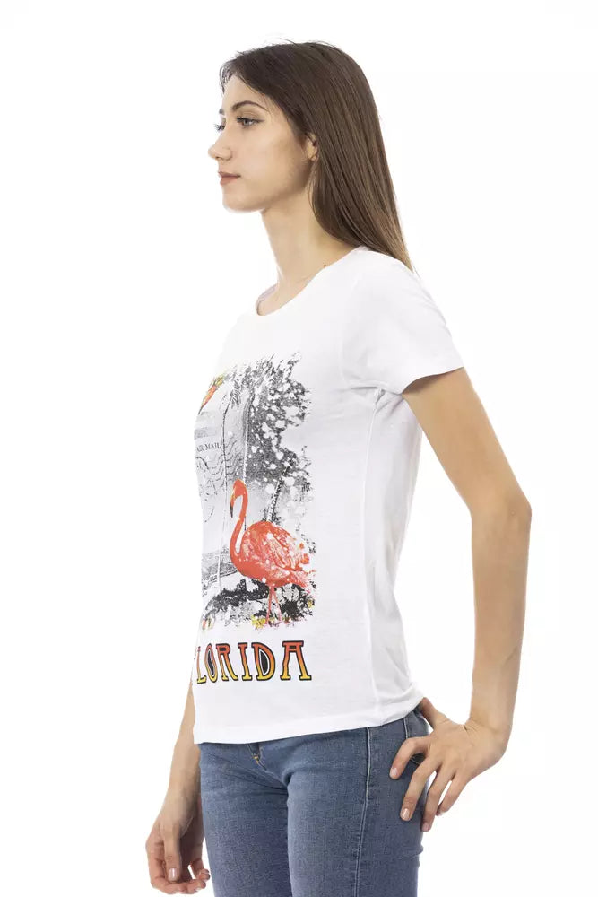Trussardi Action Women's White Cotton T-Shirt