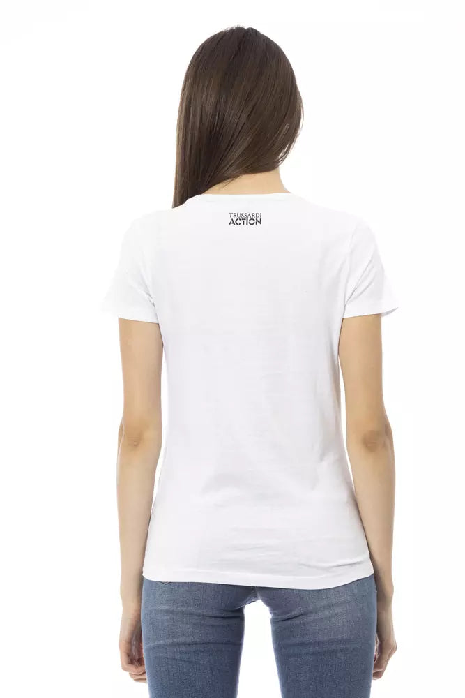 Trussardi Action Women's White Cotton T-Shirt