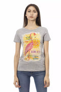 Trussardi Action Graues Baumwoll-T-Shirt