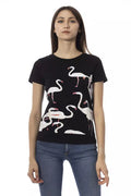 Trussardi Action Chic Black Short Sleeve Crew Neck Tee