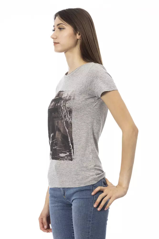Trussardi Action Women's Grey Cotton T-Shirt