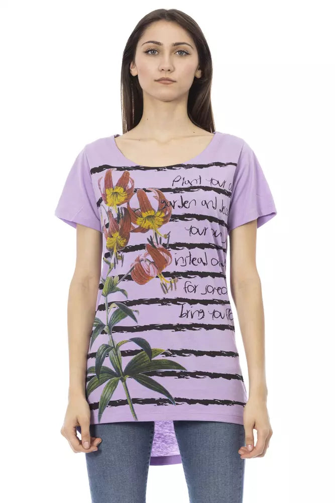 Trussardi Action Women's Purple Cotton T-Shirt