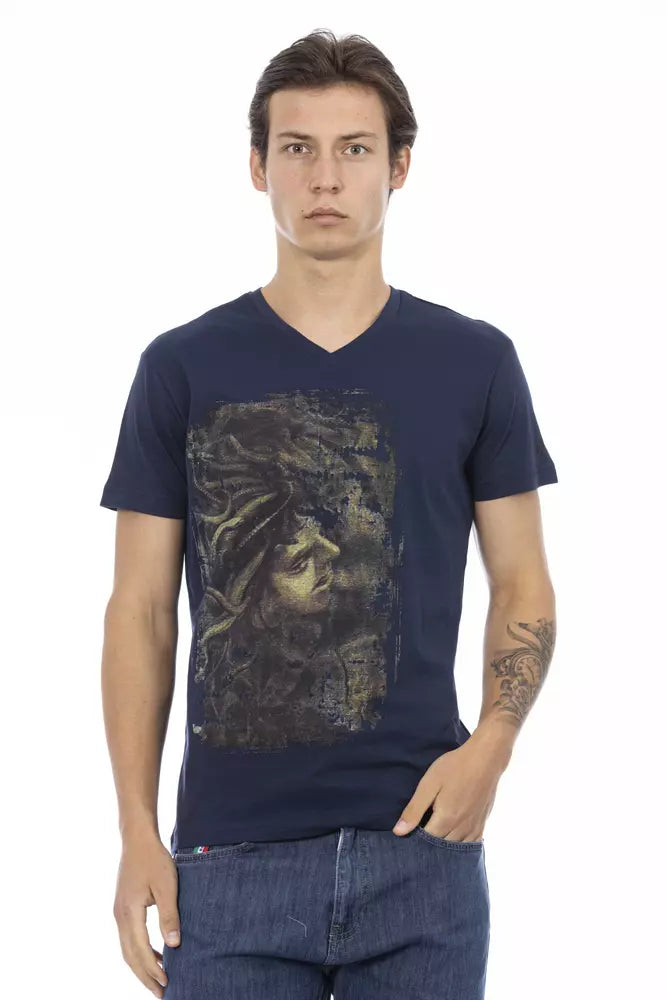 Men's Trussardi Action Cotton T-Shirt in Blue