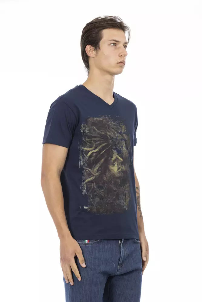 Men's Trussardi Action Cotton T-Shirt in Blue