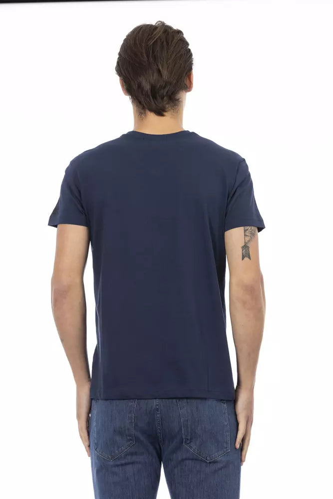 Men's Trussardi Action Cotton T-Shirt in Blue