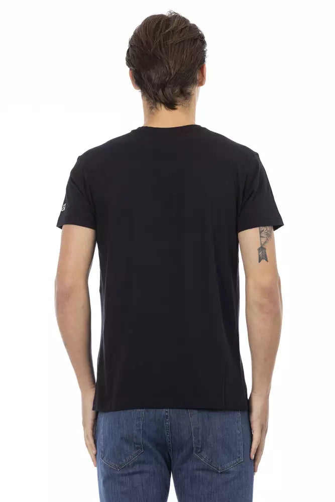 Trussardi Action Men's Black Cotton T-Shirt