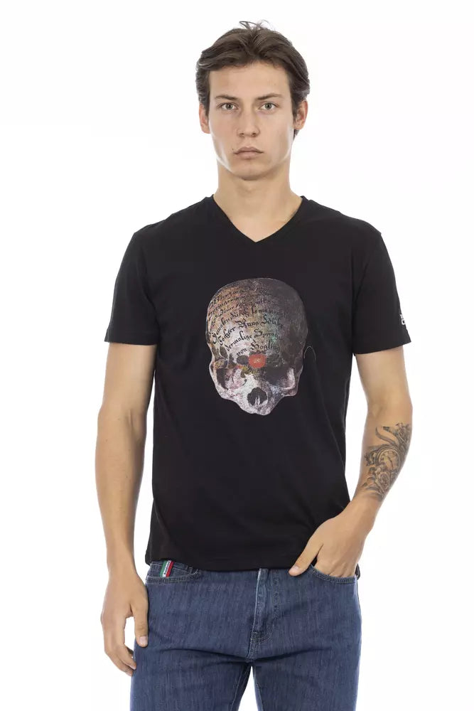 Trussardi Action Men's Black Cotton T-Shirt