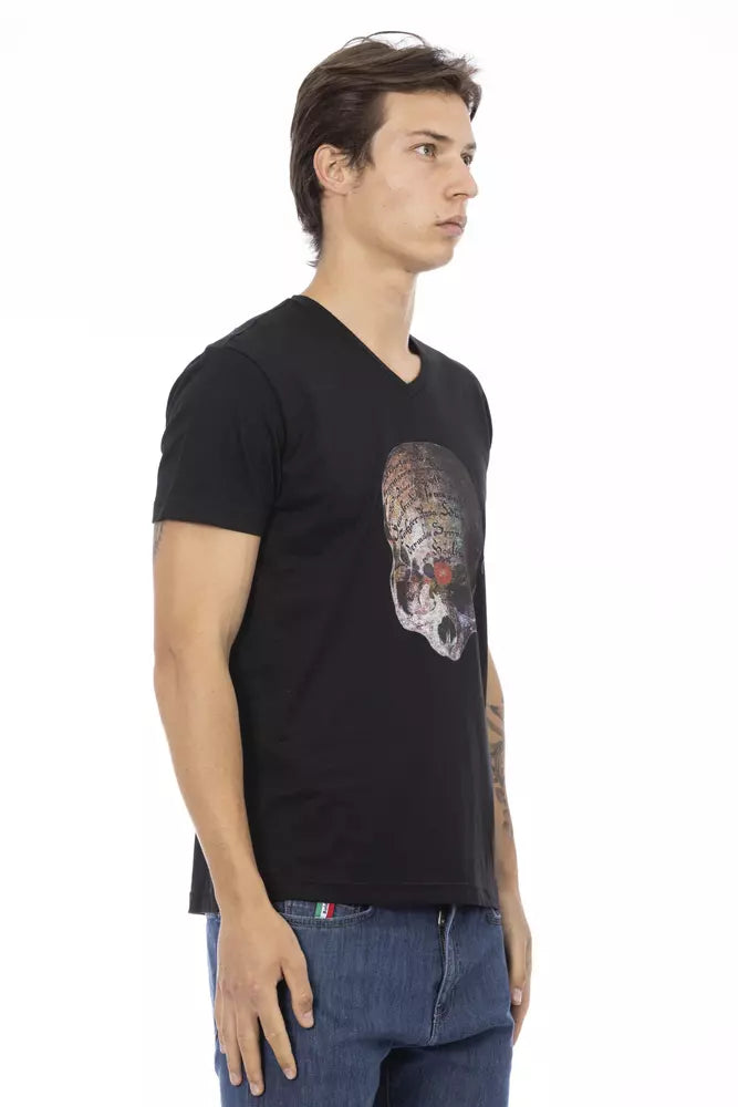 Trussardi Action Men's Black Cotton T-Shirt