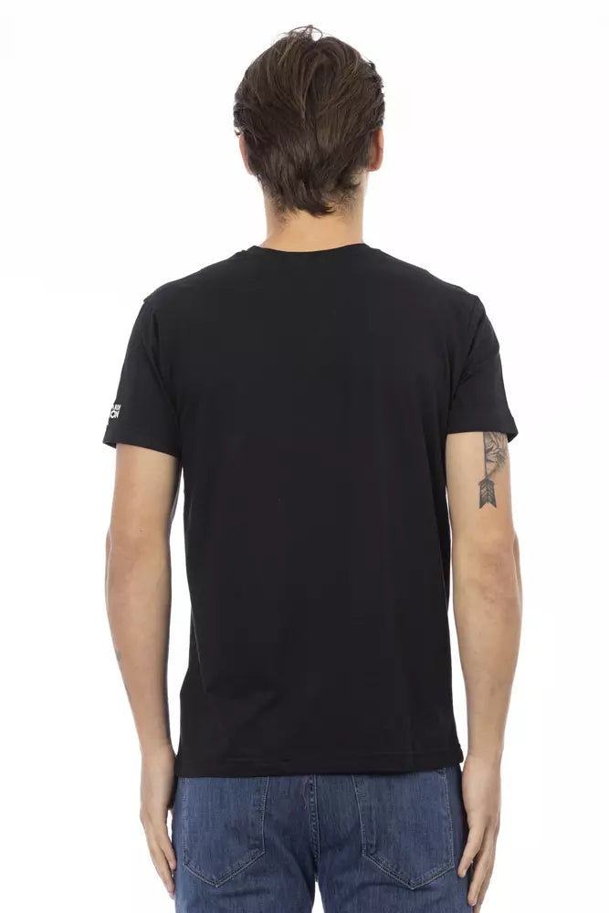 Trussardi Action Men's Black Cotton T-Shirt