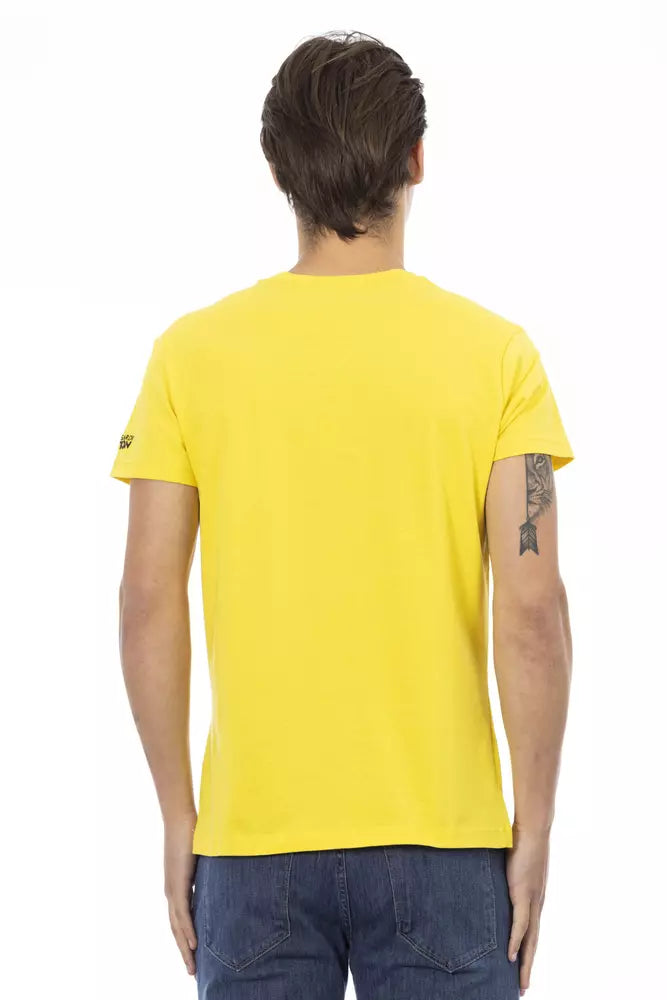 Trussardi Action Men's Yellow Cotton T-Shirt