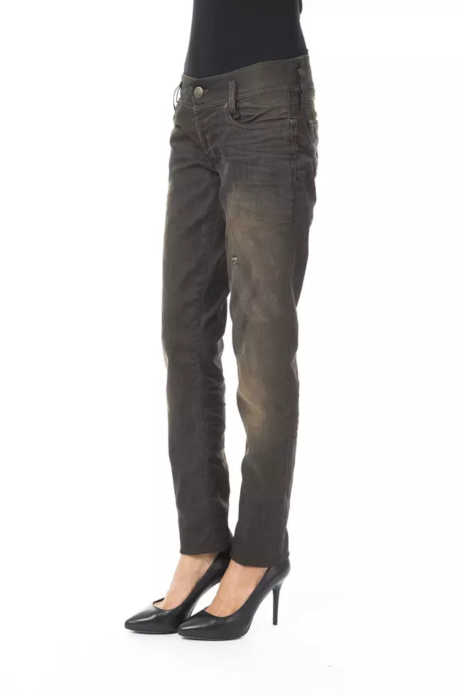 BYBLOS Black Women's Cotton Jeans
