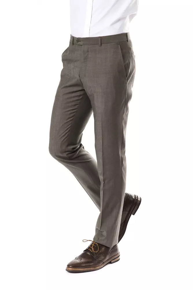 Uominitaliani Graue Wollhose für Herren
