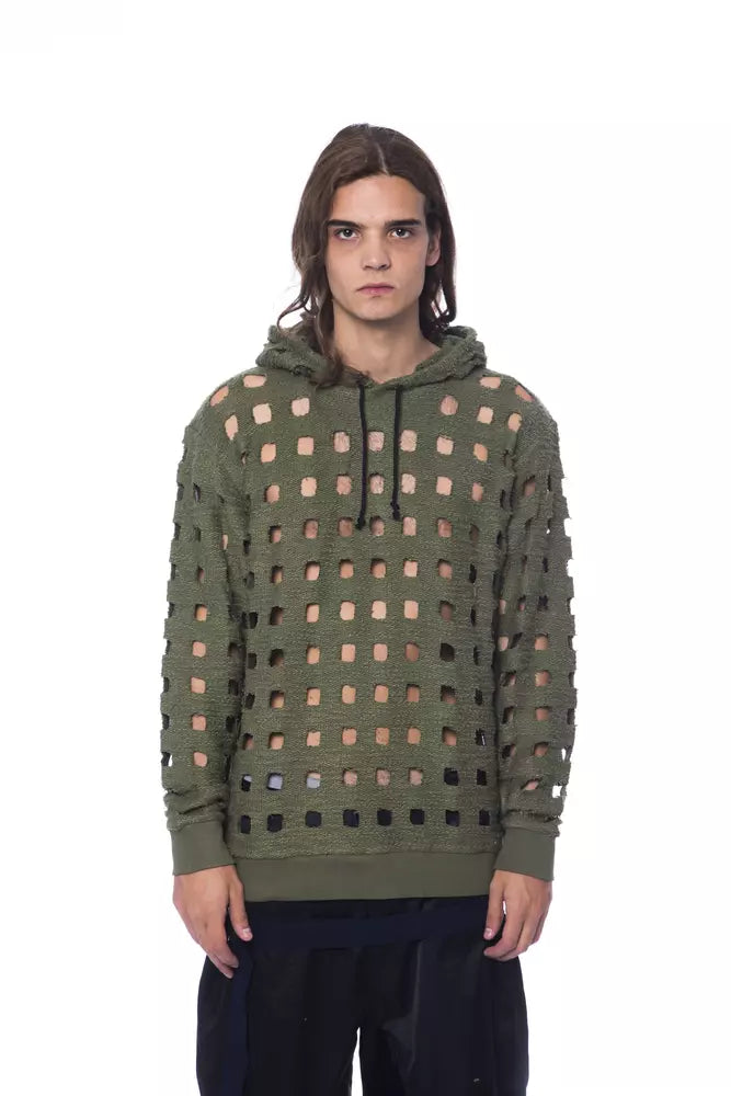Nicolo Tonetto Men's Cotton Sweatshirt in Army Green