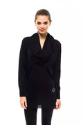 Montana Blu Blauer Wollpullover für Damen