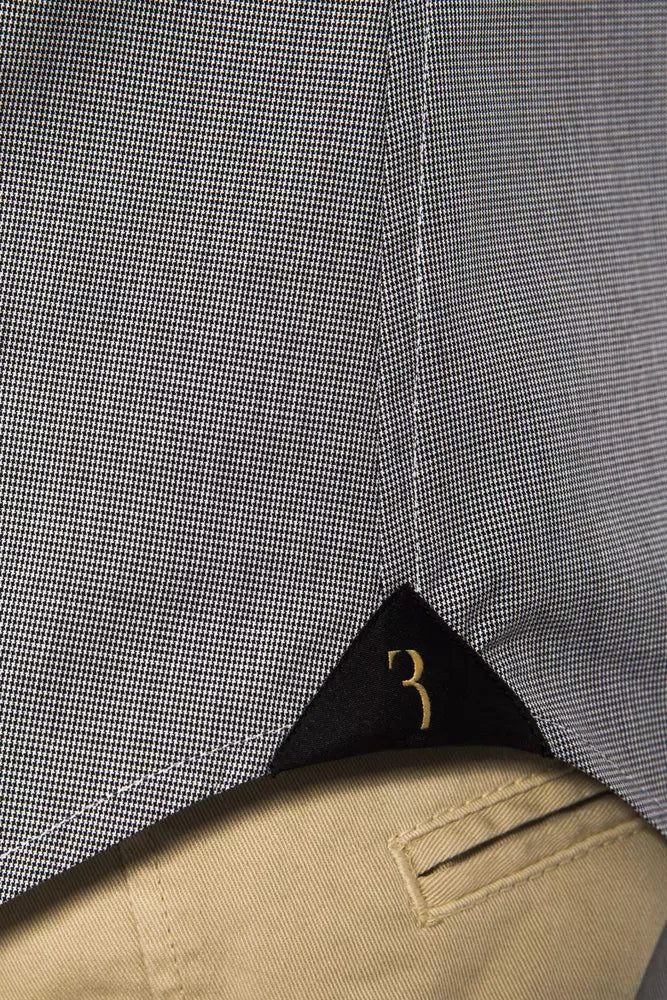 Billionaire Italian Couture Men's Black Cotton Shirt