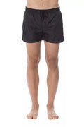 Roberto Cavalli Sport Men's Black Polyester Swim Shorts