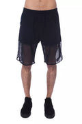 Nicolo Tonetto Men's Black Polyester Shorts