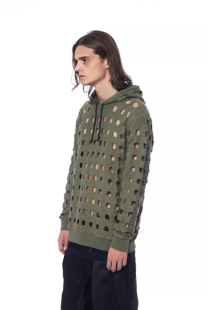 Nicolo Tonetto Men's Cotton Sweatshirt in Army Green