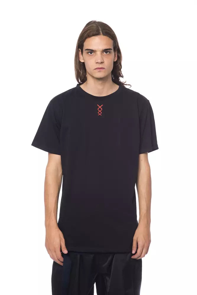 Nicolo Tonetto Men's Black Cotton T-Shirt