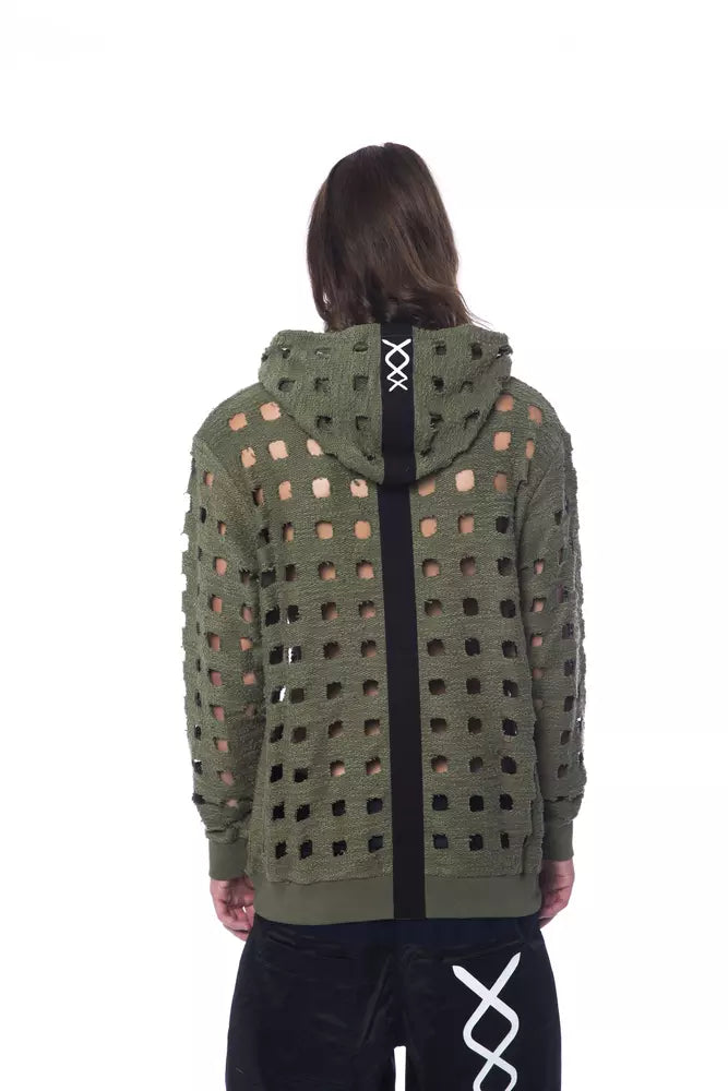 Nicolo Tonetto Men's Cotton Sweatshirt in Army Green
