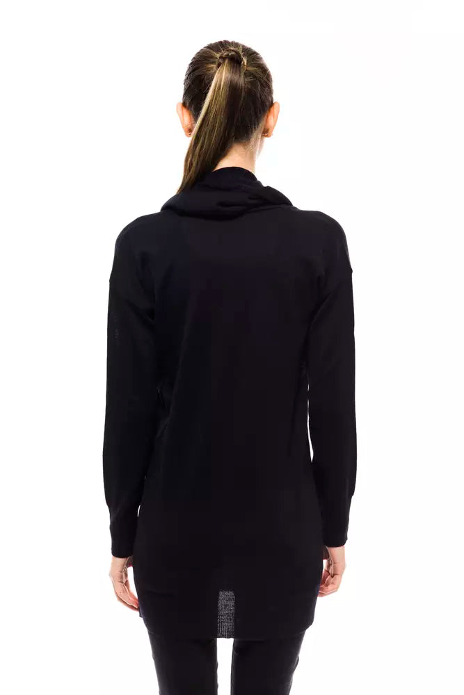 Montana Blu Blauer Wollpullover für Damen