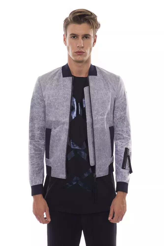 Nicolo Tonetto Graue Polyester-Bomberjacke für Herren