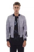 Nicolo Tonetto Graue Polyester-Bomberjacke für Herren