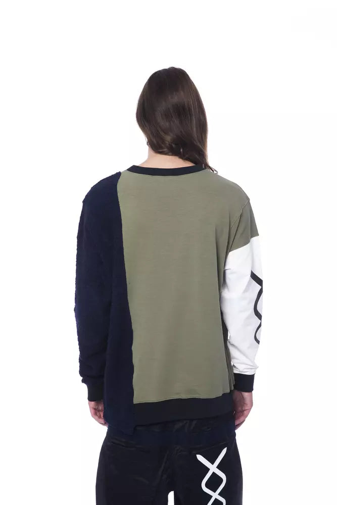 Nicolo Tonetto Baumwoll-Pullover für Herren in Army-Grün