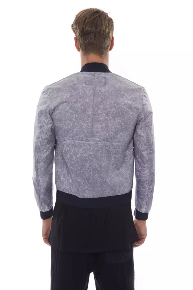 Nicolo Tonetto Graue Polyester-Bomberjacke für Herren