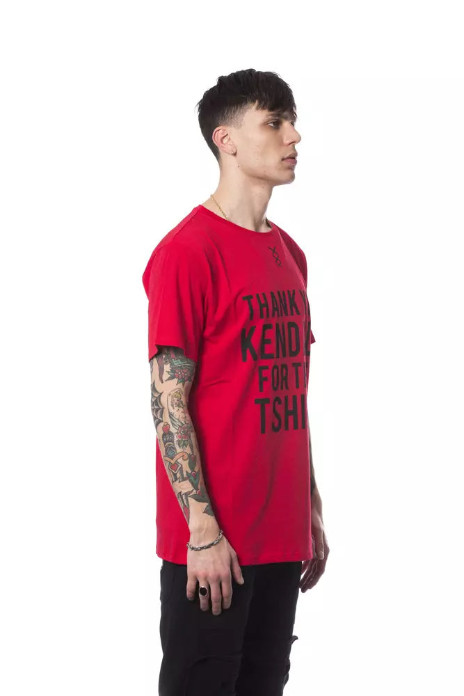 Nicolo Tonetto Red Men's Cotton T-Shirt