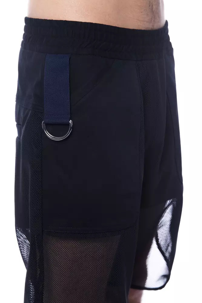 Nicolo Tonetto Men's Black Polyester Shorts