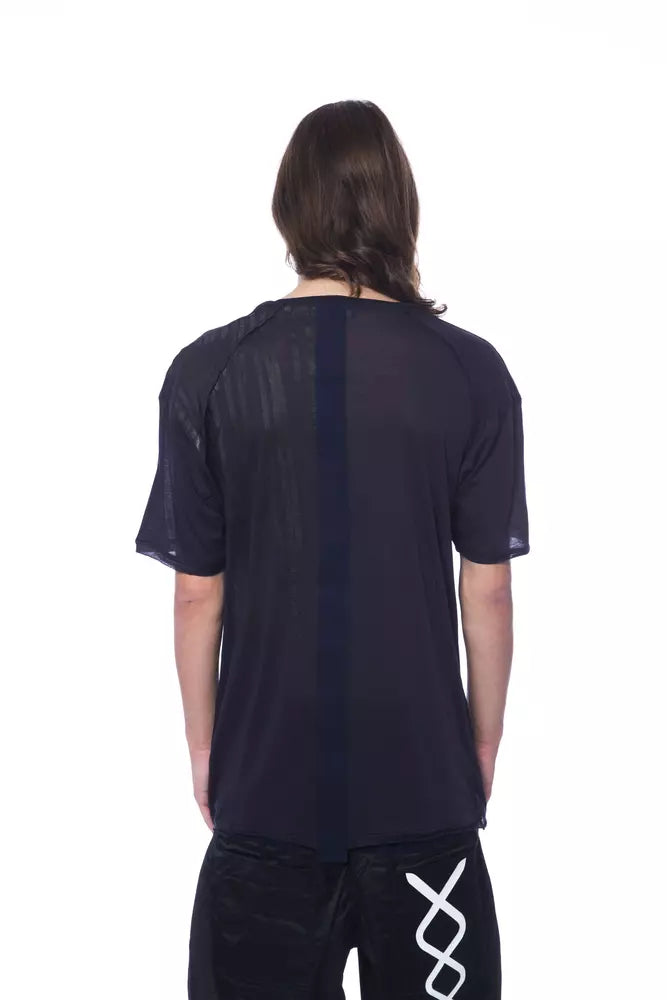 Nicolo Tonetto Blaues Herren-T-Shirt aus Baumwolle