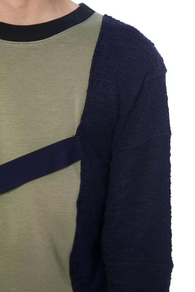 Nicolo Tonetto Baumwoll-Pullover für Herren in Army-Grün