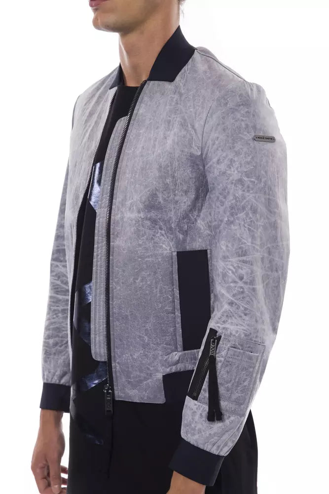 Nicolo Tonetto Graue Polyester-Bomberjacke für Herren