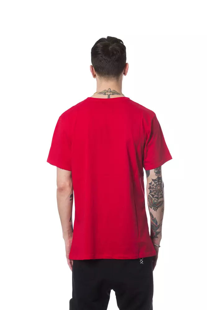 Nicolo Tonetto Red Men's Cotton T-Shirt
