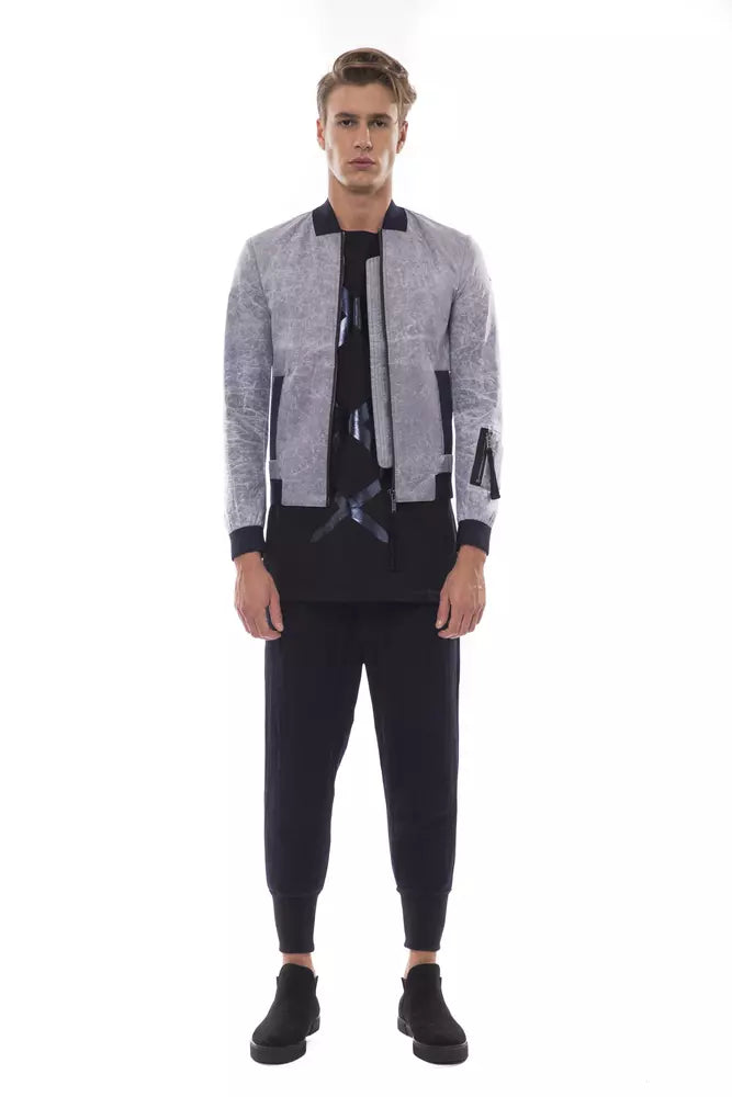 Nicolo Tonetto Graue Polyester-Bomberjacke für Herren