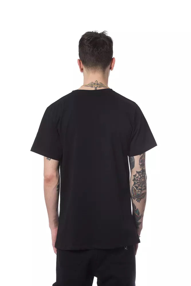 Nicolo Tonetto Men's Black Cotton T-Shirt