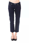 Ungaro Fever Women's Blue Cotton Capri Jeans